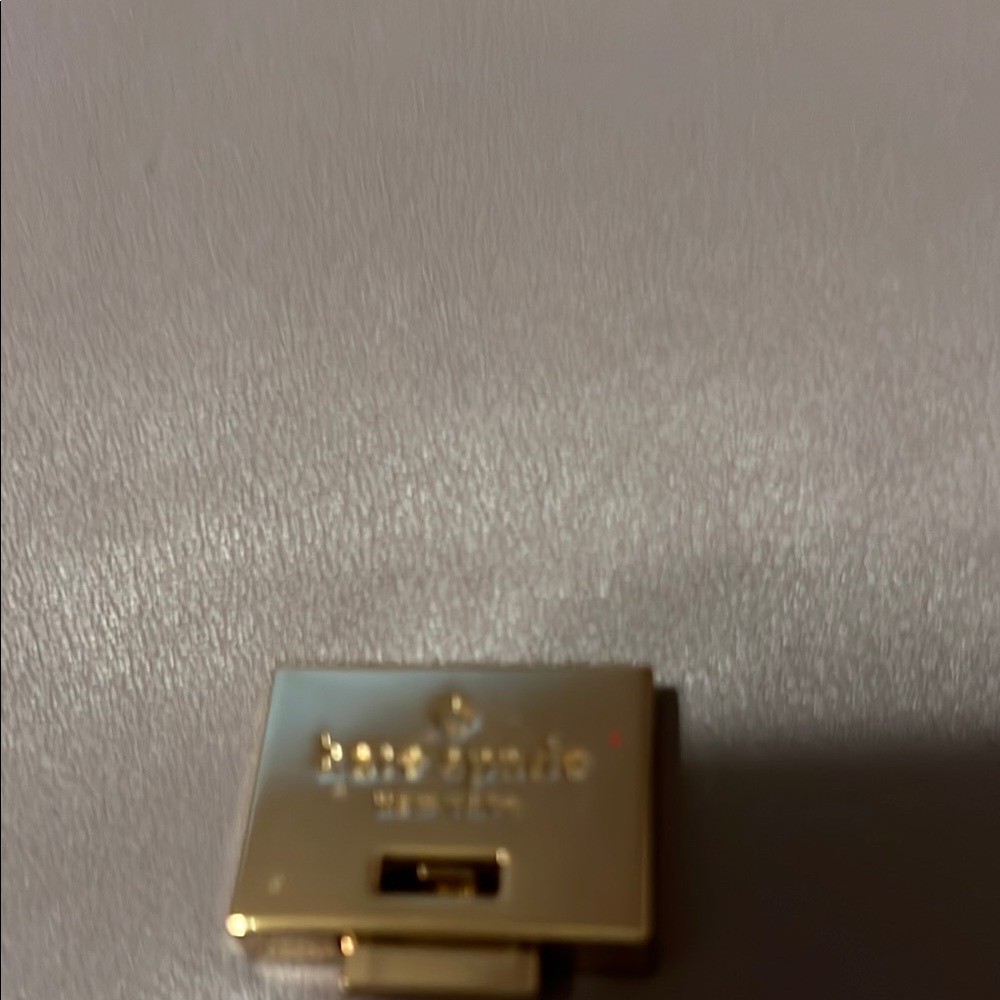 Kate Spade  Reese Park Stud Gray Gold Chain Shoulder Bag - Picture 4 of 7